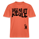 PASS MA UFF KEULE - Relaxed Fit Unisex Bio-T-Shirt - Hellrot