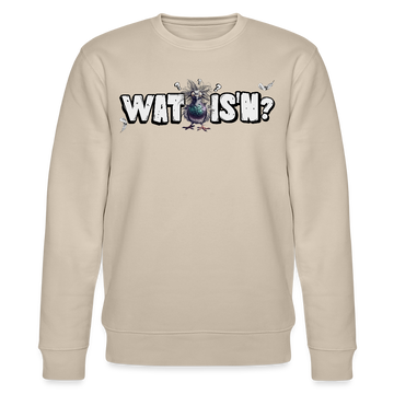 WAT IS'N?-Unisex Bio-Sweatshirt - Beige