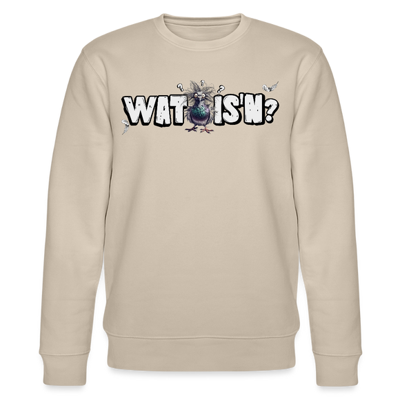 WAT IS'N?-Unisex Bio-Sweatshirt - Beige