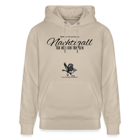NACHTIGALL ICK HÖR DIR TRAPSEN-Unisex Bio-Hoodie - Beige
