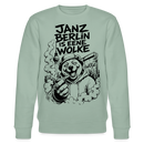 JANZ BERLIN IS EENE WOLKE-Unisex Bio-Sweatshirt - Helles Graugrün