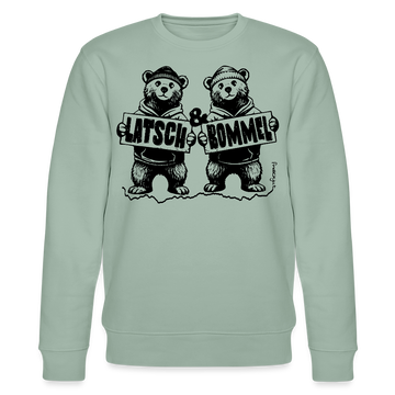 LATSCH & BOMMEL-Unisex Bio-Sweatshirt - Helles Graugrün