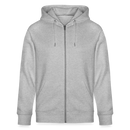 BERLIN-Unisex Bio-Kapuzenjacke - Grau meliert