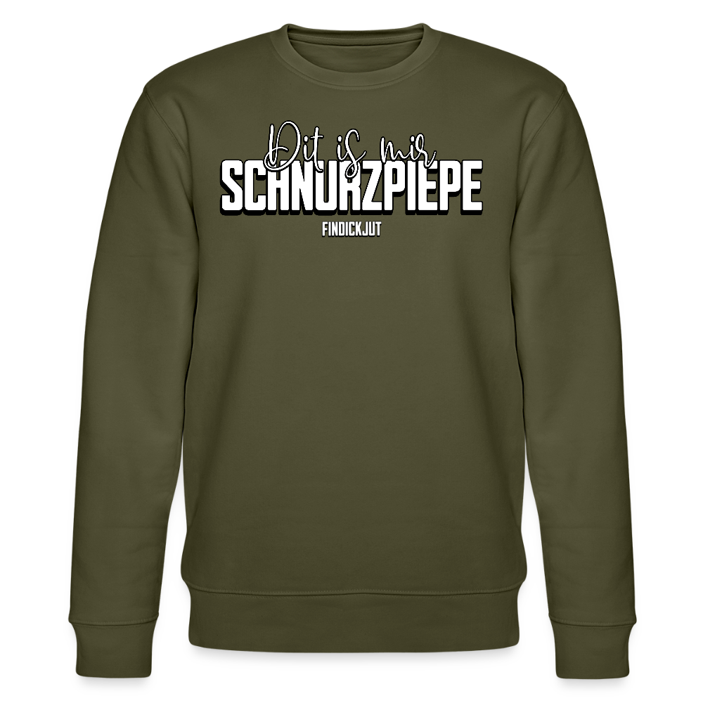 SCHNURZPIEPE-Unisex Bio-Sweatshirt - Khaki