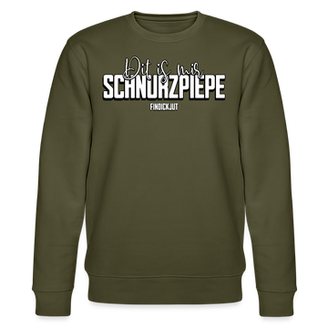 SCHNURZPIEPE-Unisex Bio-Sweatshirt - Khaki