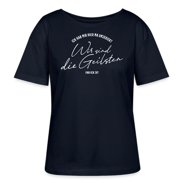 WIR SIND DIE GEILSTEN-Berlin2026-Rundhals Frauen Bio-T-Shirt - Navy
