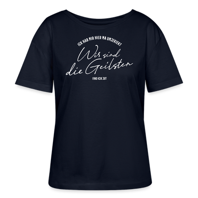 WIR SIND DIE GEILSTEN-Berlin2026-Rundhals Frauen Bio-T-Shirt - Navy