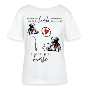 Berlin Shirt "KNORKE"-Rundhals Frauen Bio-T-Shirt - Weiß