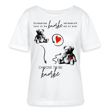 Berlin Shirt "KNORKE"-Rundhals Frauen Bio-T-Shirt - Weiß