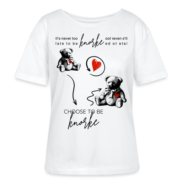 Berlin Shirt "KNORKE"-Rundhals Frauen Bio-T-Shirt - Weiß