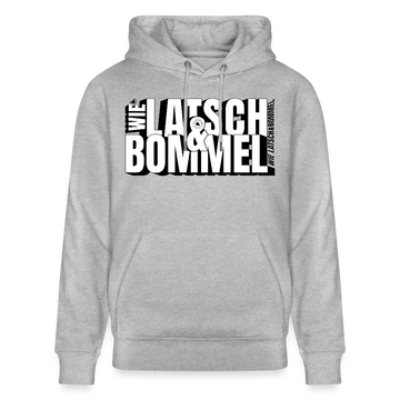 WIE LATSCH UND BOMMEL - Unisex Bio-Hoodie - Grau meliert