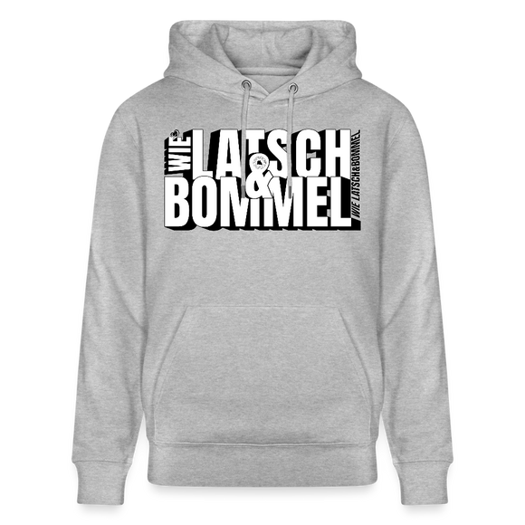 WIE LATSCH UND BOMMEL - Unisex Bio-Hoodie - Grau meliert
