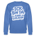 ICK BIN DA, KANN LOSJEHN-Unisex Bio-Sweatshirt II-mit Berliner Spruch - Blau