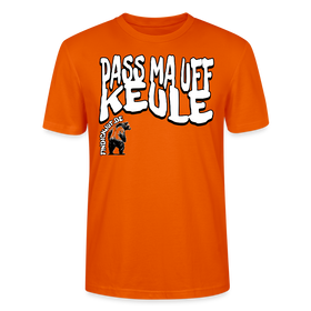 PASS MA UFF KEULE-Unisex T-Shirt BIO II - Tieforange