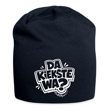 DA KIEKSTE WA?-Jersey-Beanie mit Berliner Schnauze - French Navy