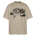 Dit ehrliche Berlin Shirt-MACH 'N ABJANG-Oversized Unisex Bio T-Shirt - Steingrau