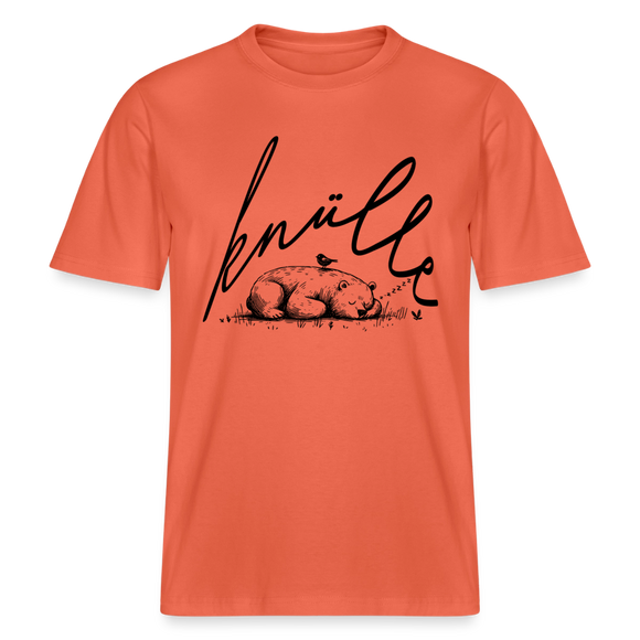 KNÜLLE - Relaxed Fit Unisex Bio-T-Shirt - Hellrot