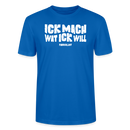 ICK MACH WAT ICK WILL-Unisex T-Shirt BIO - Pfauenblau