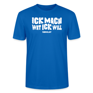 ICK MACH WAT ICK WILL-Unisex T-Shirt BIO - Pfauenblau