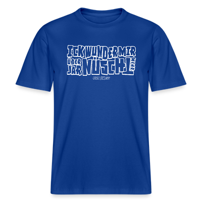 BERLINER SPRUCH-ICK WUNDER MIR- RELAXED FIT Unisex BIO T-Shirt - Dunkelblau