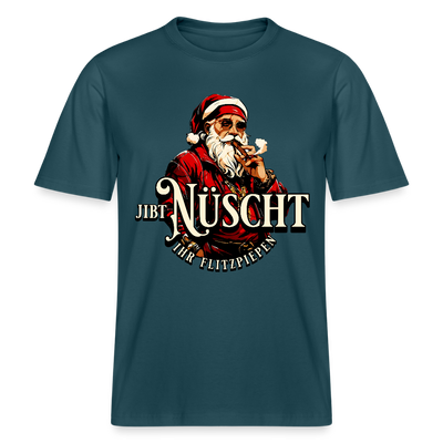 JIBT NÜSCHT IHR FLITZPIEPEN - Relaxed Fit Unisex Bio-T-Shirt - Dunkles Petrol
