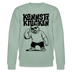 Berliner Spruch-KANNNSTE KNICKEN-Unisex Bio-Sweatshirt mit Berliner Bär - Helles Graugrün