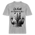 Ick hab die Faxen dicke!-Relaxed Fit Unisex Bio-T-Shirt - Grau meliert