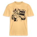 Berlin Souvenir mit Berliner Schnauze-MACH HINNE- RELAXED FIT Unisex Organic T-Shirt - Hellgelb