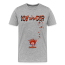 ICK LIEBE DIR-Männer Premium Bio T-Shirt - Grau meliert