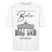 Oversized Unisex T-Shirt mit großem Berlin-Print und Illustration des Brandenburger Tors, als Frontprint- aus Bio-Baumwolle - Weiß