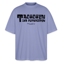 Berliner Begrüssung-TACHCHEN IHR FLITZPIEPEN-Oversized Unisex Bio T-Shirt - Violett