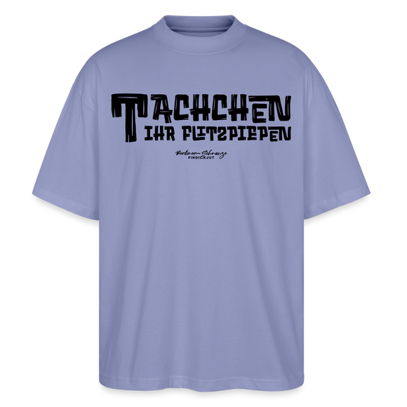 Berliner Begrüssung-TACHCHEN IHR FLITZPIEPEN-Oversized Unisex Bio T-Shirt - Violett
