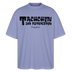 Berliner Begrüssung-TACHCHEN IHR FLITZPIEPEN-Oversized Unisex Bio T-Shirt - Violett