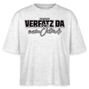 VERFATZ DA VOM JELÄNDE-Frauen Boxy Bio-T-Shirt - Weiß meliert