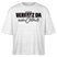 VERFATZ DA VOM JELÄNDE-Frauen Boxy Bio-T-Shirt - Weiß meliert