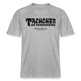 Berliner Begrüssung-TACHCHEN IHR FLITZPIEPEN- RELAXED FIT Unisex Organic T-Shirt - Grau meliert