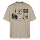 Berlin Souvenir mit Spruch-NEESE-Oversized Unisex Bio T-Shirt - Steingrau
