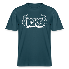 ICKE- RELAXED FIT Unisex Organic T-Shirt mit echt Berliner Schnauze - Dunkles Petrol