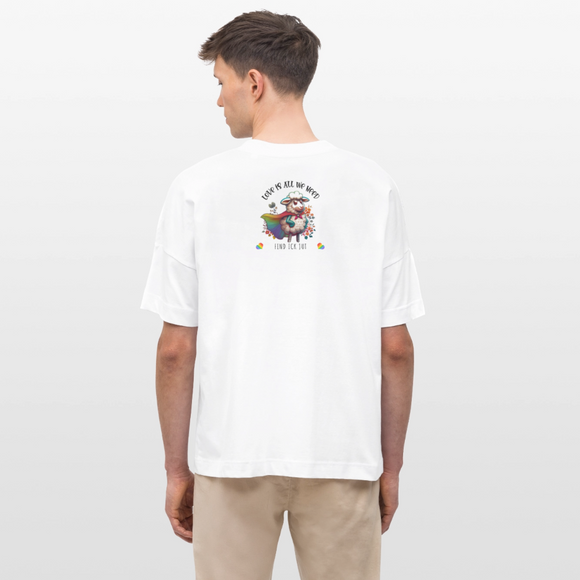 PRIDE 'REGENBOGENSCHAF'-Oversized Unisex Bio T-Shirt - Weiß