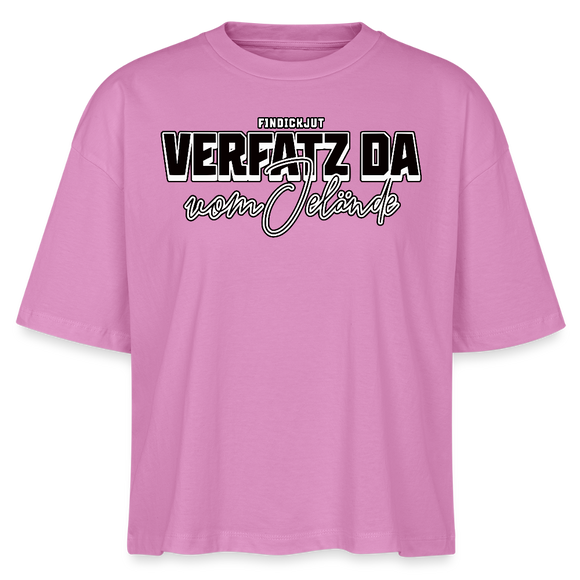 VERFATZ DA VOM JELÄNDE-Frauen Boxy Bio-T-Shirt - Pink
