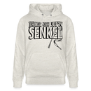 JEH MIR NICH UFFN SENKEL-Unisex Bio-Hoodie - Beige meliert