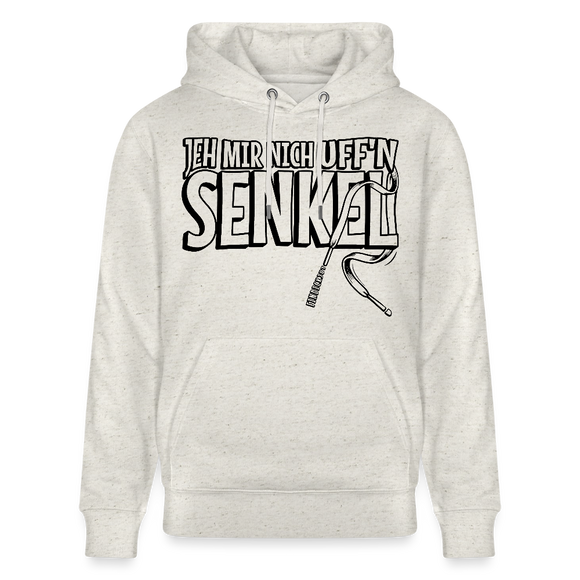 JEH MIR NICH UFFN SENKEL-Unisex Bio-Hoodie - Beige meliert