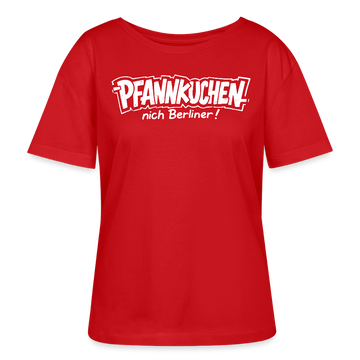 Berlin Shirt-PFANNKUCHEN nich Berliner-Rundhals Frauen Bio-T-Shirt - Rot