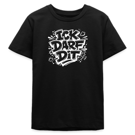 ICK DARF DIT-Teenager T-Shirt für Berliner Gören - Schwarz