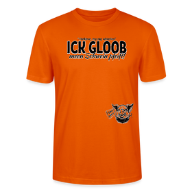 ICK GLOOB MEEN SCHWEIN PFEIFT-Unisex T-Shirt BIO - Tieforange