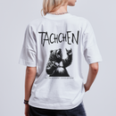 TACHCHEN BERLINER - Unisex Oversize Bio-T-Shirt - backprint - Weiß