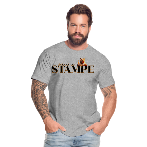 STAMPE-Männer Premium Bio T-Shirt - Grau meliert