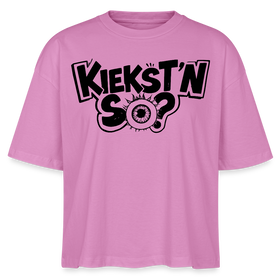 Berlin Shirt mit Berliner Schnauze -KIEKSTN SO?Frauen Boxy Bio-T-Shirt - Pink