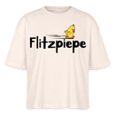 DIE FLITZPIEPE - Frauen Boxy Bio-T-Shirt - Naturweiß