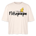 DIE FLITZPIEPE - Frauen Boxy Bio-T-Shirt - Naturweiß